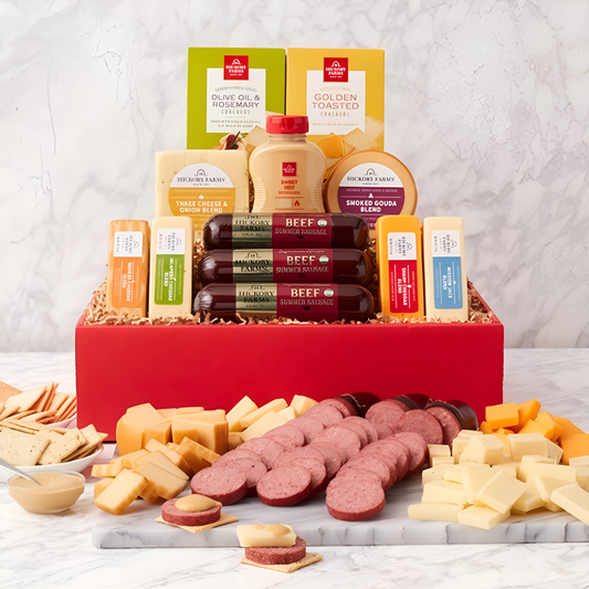 Party Favorites: Gourmet Cheese & Meat Gift Box