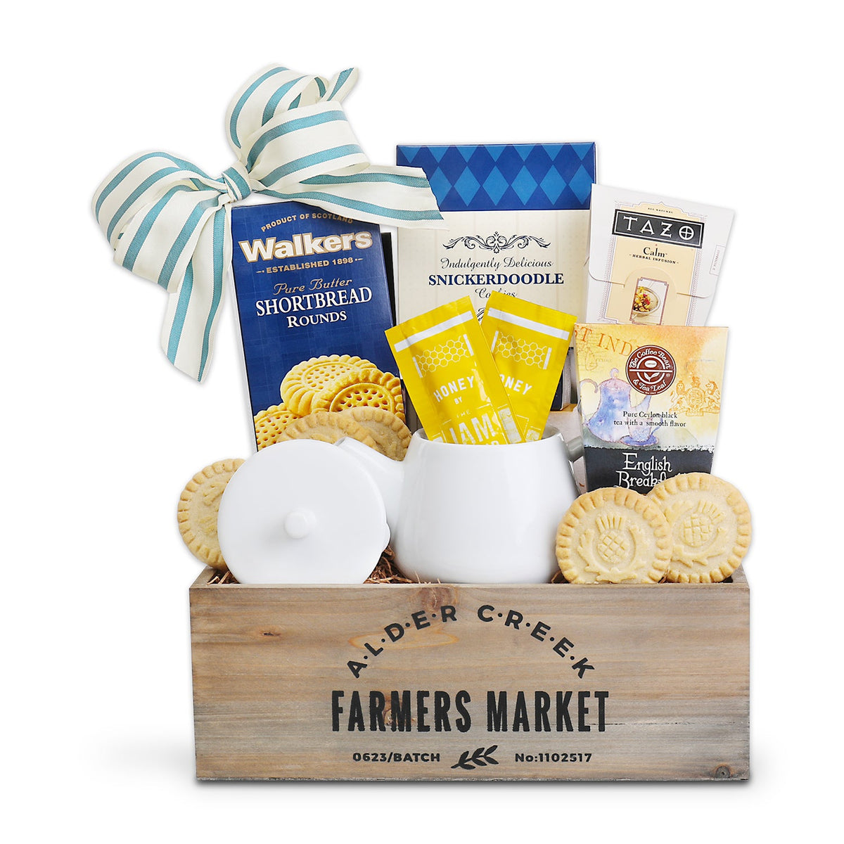 A Moment to Unwind: Tea & Treats Gift Basket