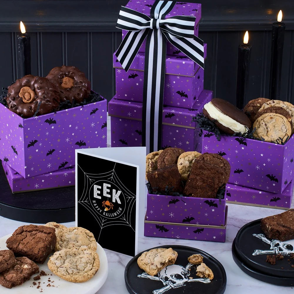 Happy Halloween Baked Goods Gift Tower