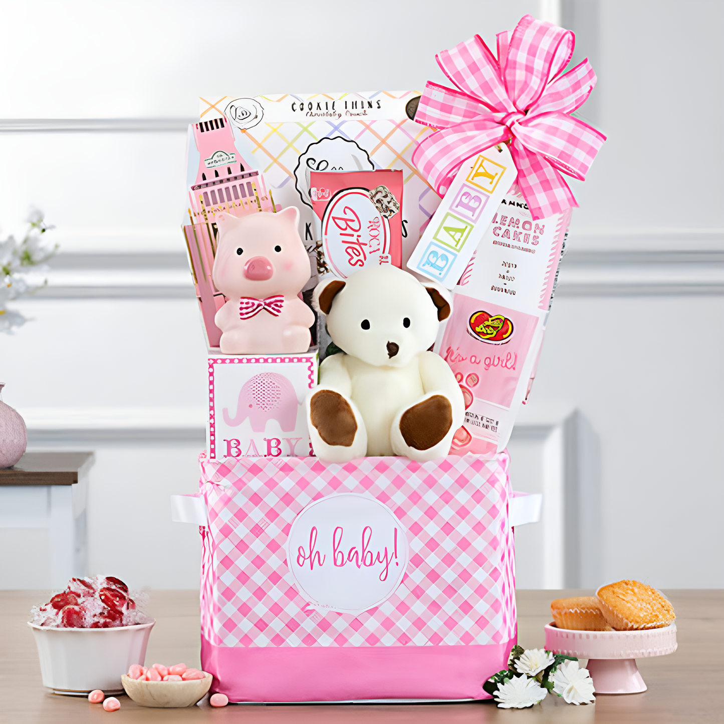 Oh Baby: Baby Girl Gift Basket