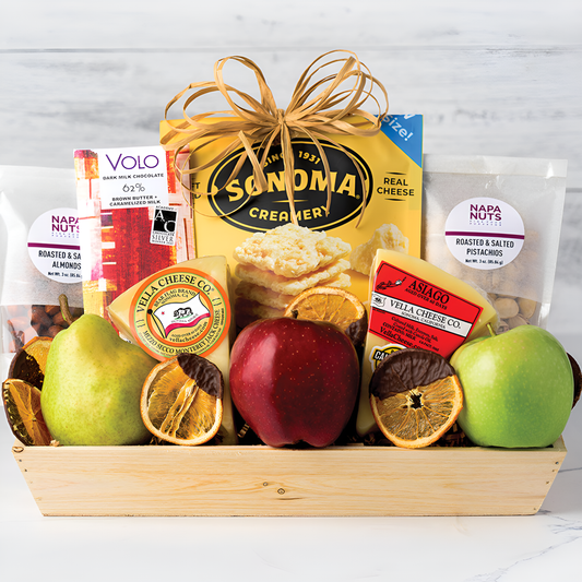 Warm Wishes: Fruit & Gourmet Greetings Gift Box