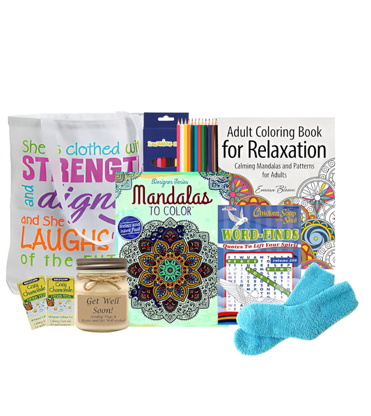 Stress Reducing Coloring Gift Tote