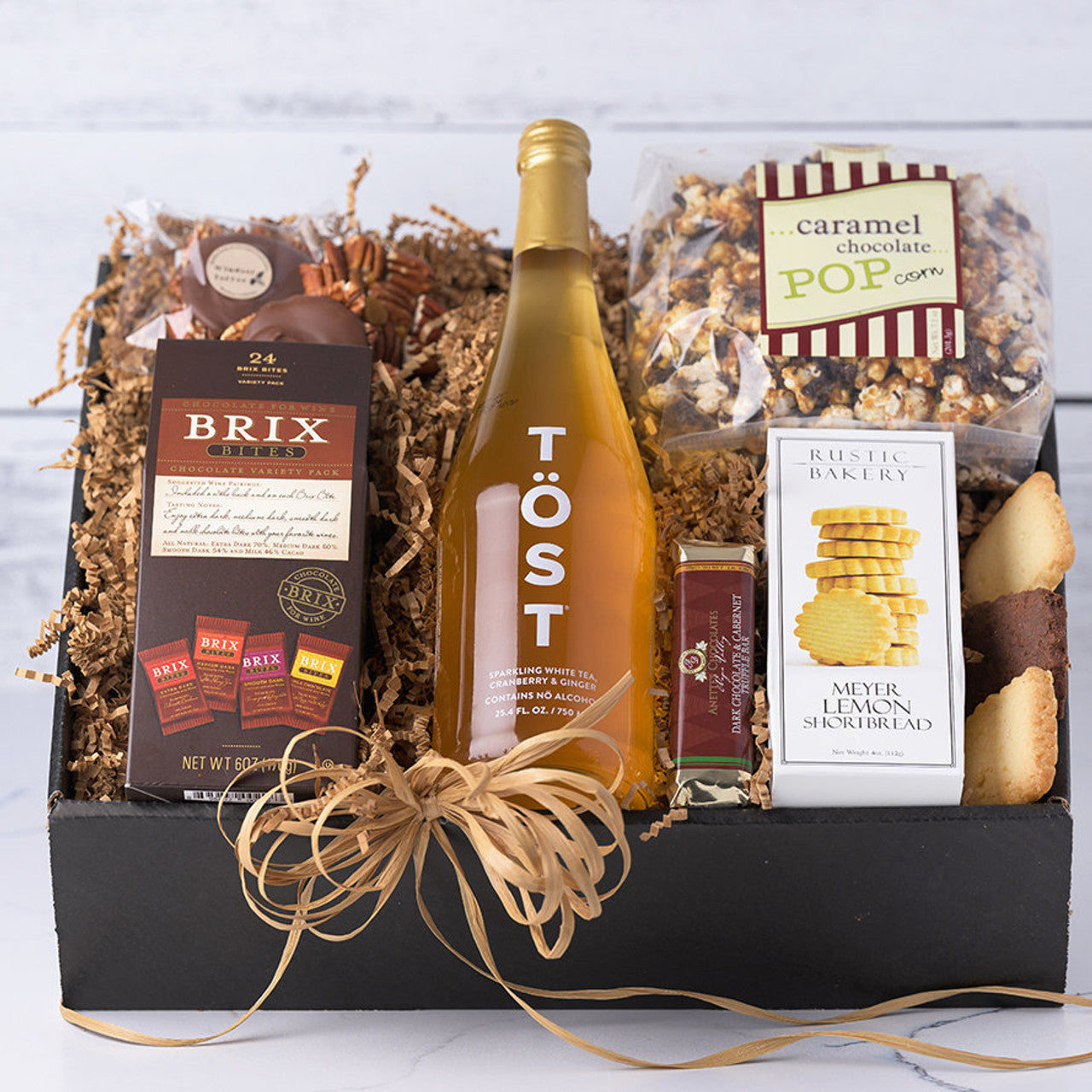 Decadent Desserts: Sweet Celebration Gift Box - Non-Alcoholic Beverage