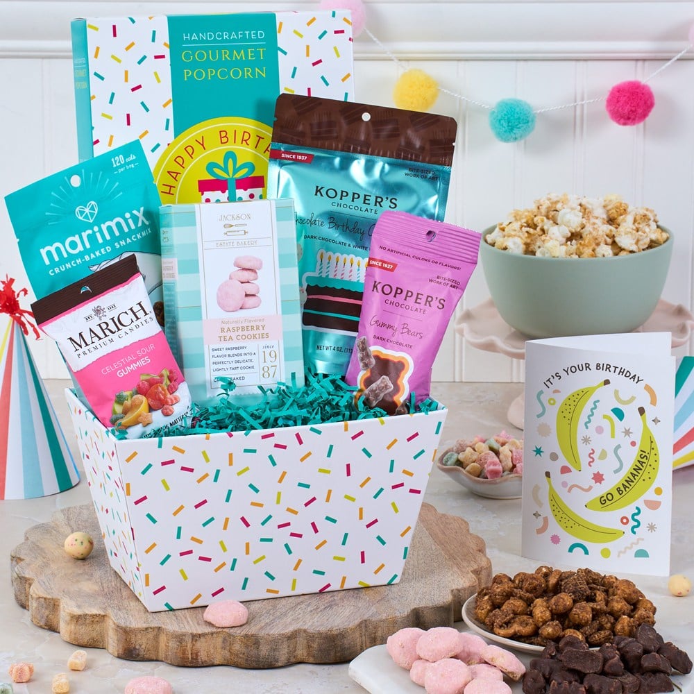 Birthday Wishes: Sweet & Salty Gift Basket