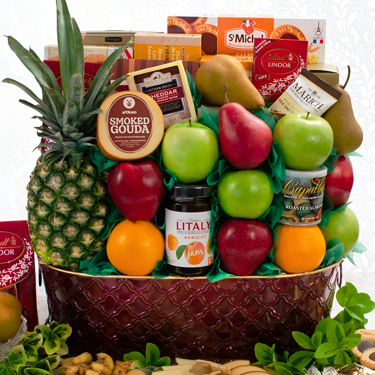 The Fruitful Feast: Fresh Fruit & Gourmet Gift Basket