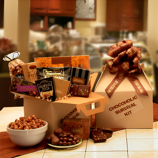 The Chocoholic's Survival Kit - Chocolate gift Basket