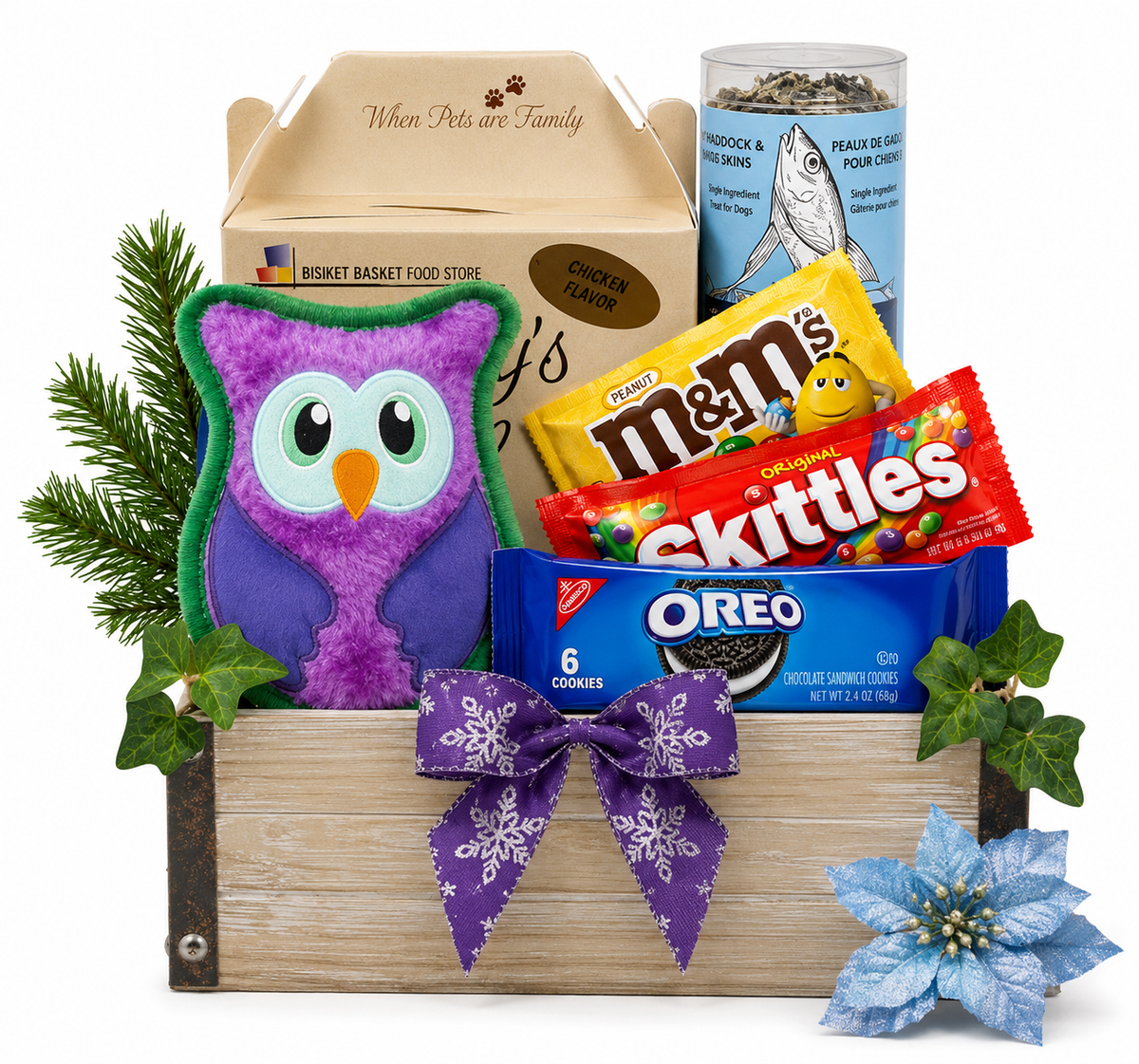 Holiday Hoot & Howl: Dog & Owner Gift Basket
