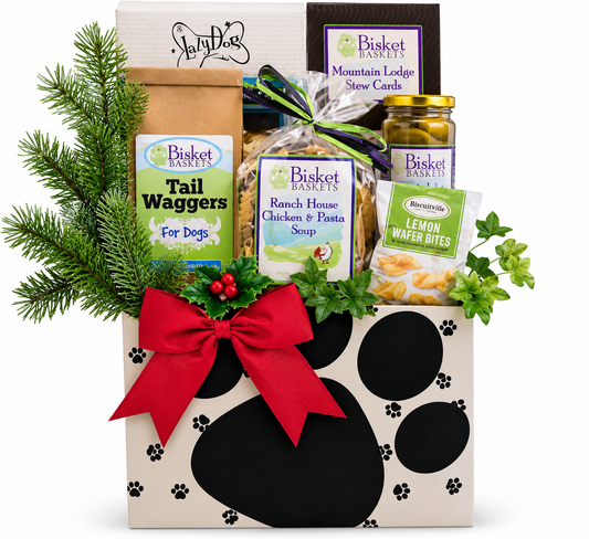 Winter Paws & Pizza Night: Dog & Owner Gift Basket