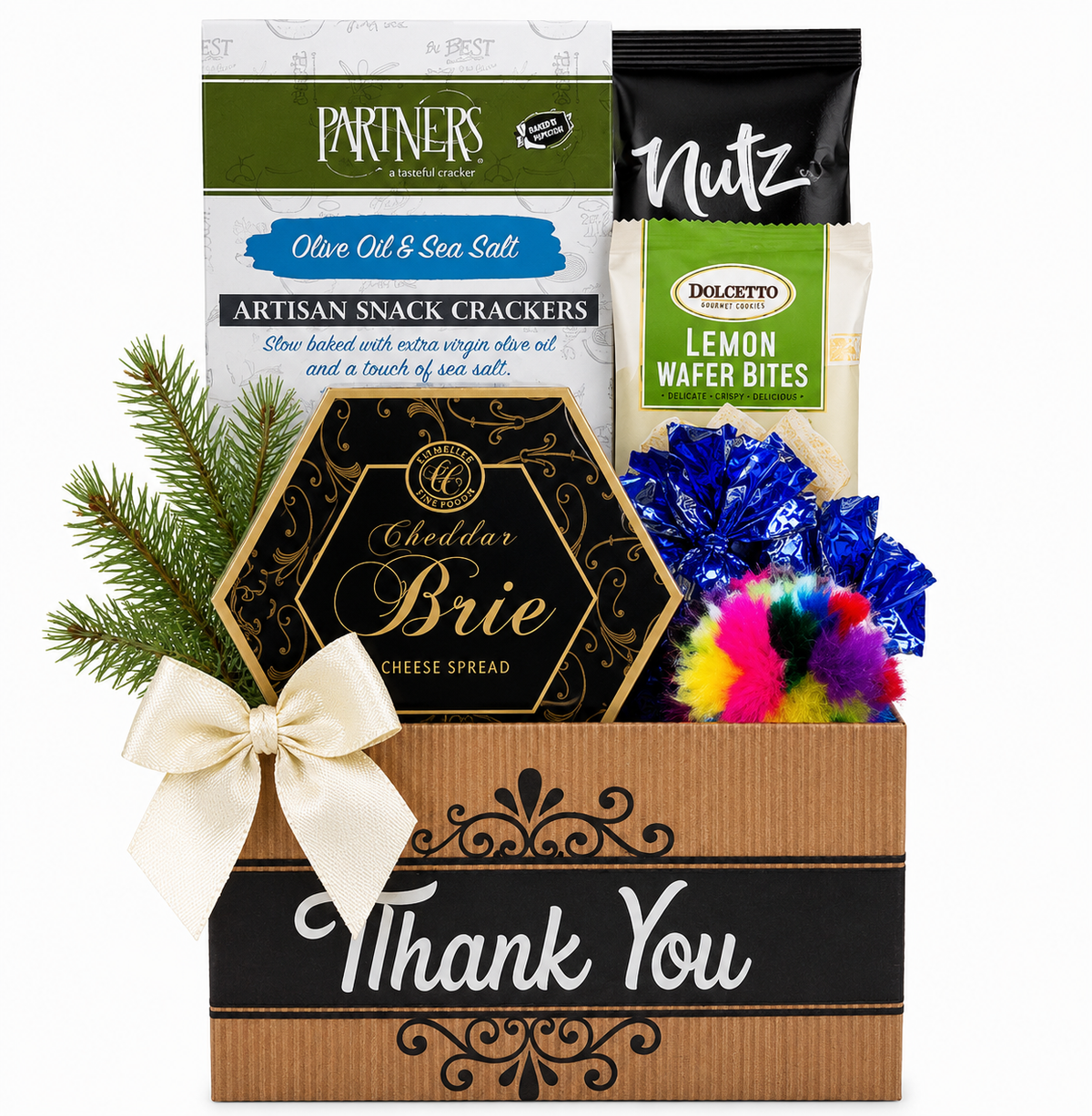 Holiday Thanks & Whisker Wishes: Cat & Owner Gift Basket