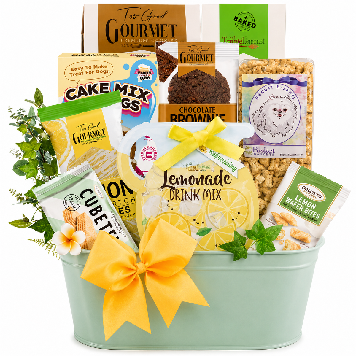 Sweet Paws Celebration: Dog & Owner Gift Basket