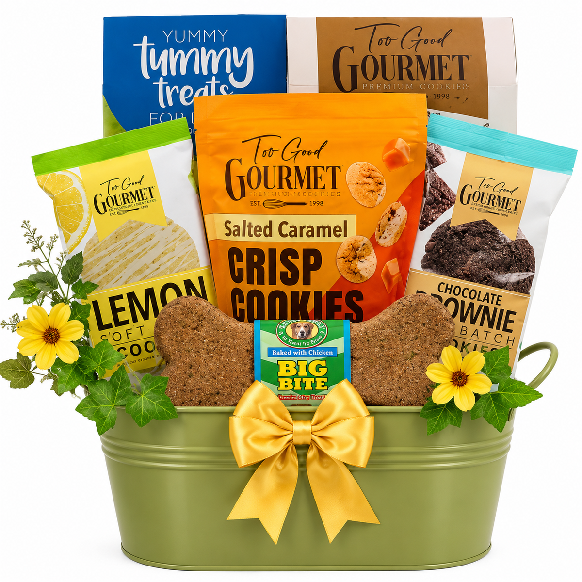 Cookie Break & Canine Bites: Dog & Owner Gift Basket