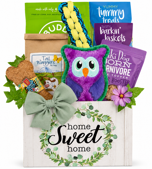 Homeward Bound Dog Gift: New Home & Welcome Treat Basket