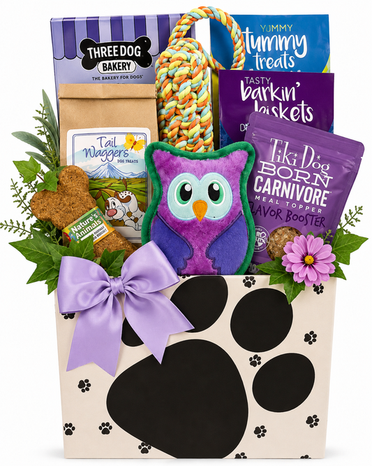 The Happy Hound: Dog Treat & Toy Basket