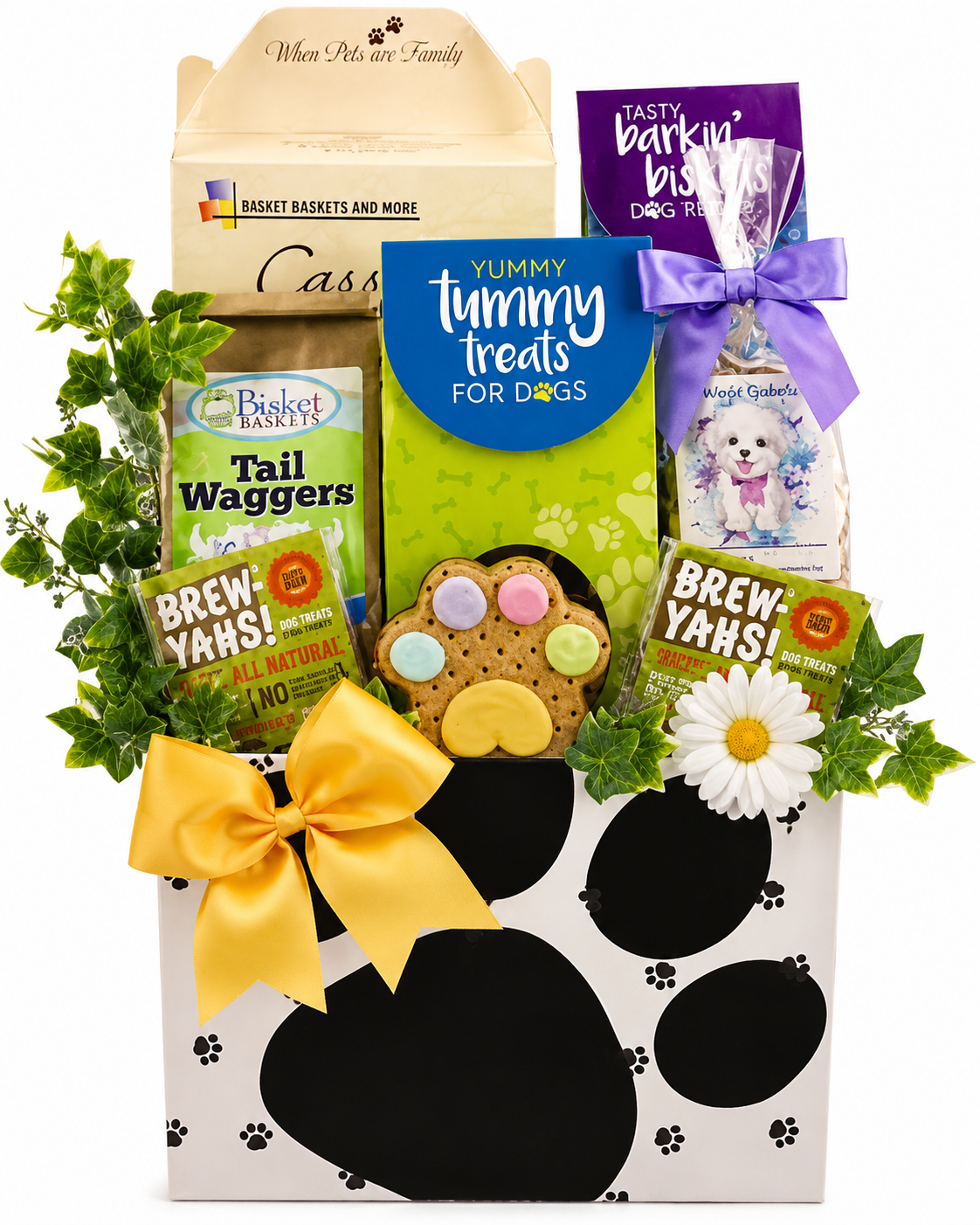 The Pampered Pup: Gourmet Dog Treat Basket