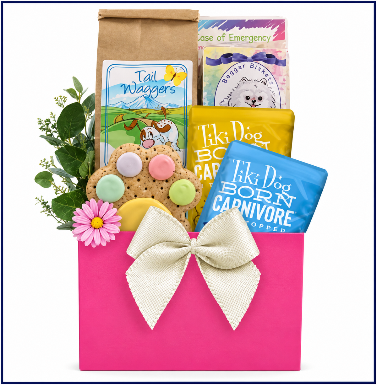 Puppy Love Bites: Valentine Dog Gift Basket