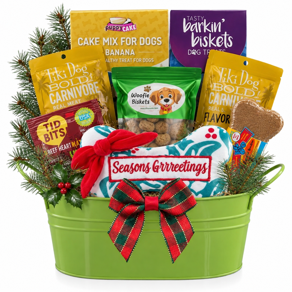 Howliday Happiness: Christmas Dog Treat & Toy Gift