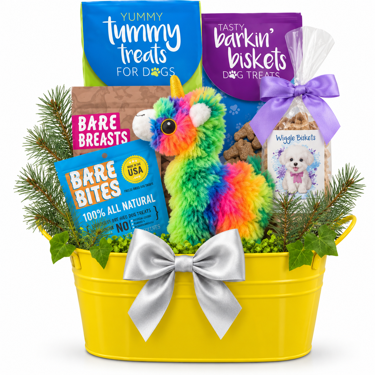 Merry & Bright Pup: Christmas Dog Treat & Toy Gift