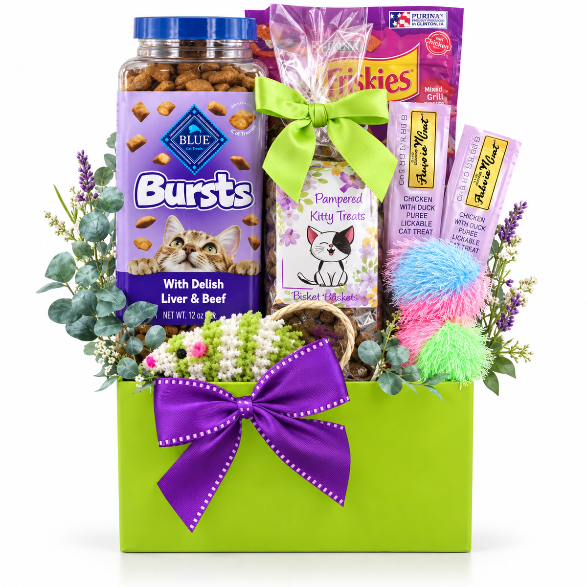 The Purrfect Pick-Me-Up: Cat Treat & Toy Gift