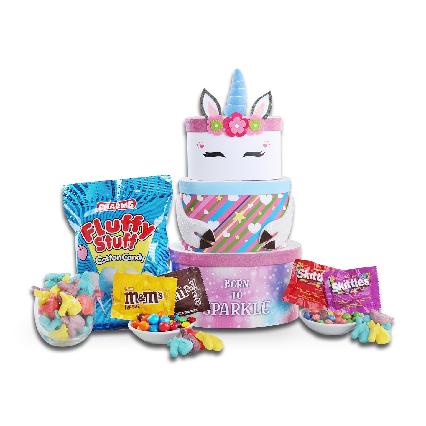 Born to Sparkle Unicorn Gift Tower