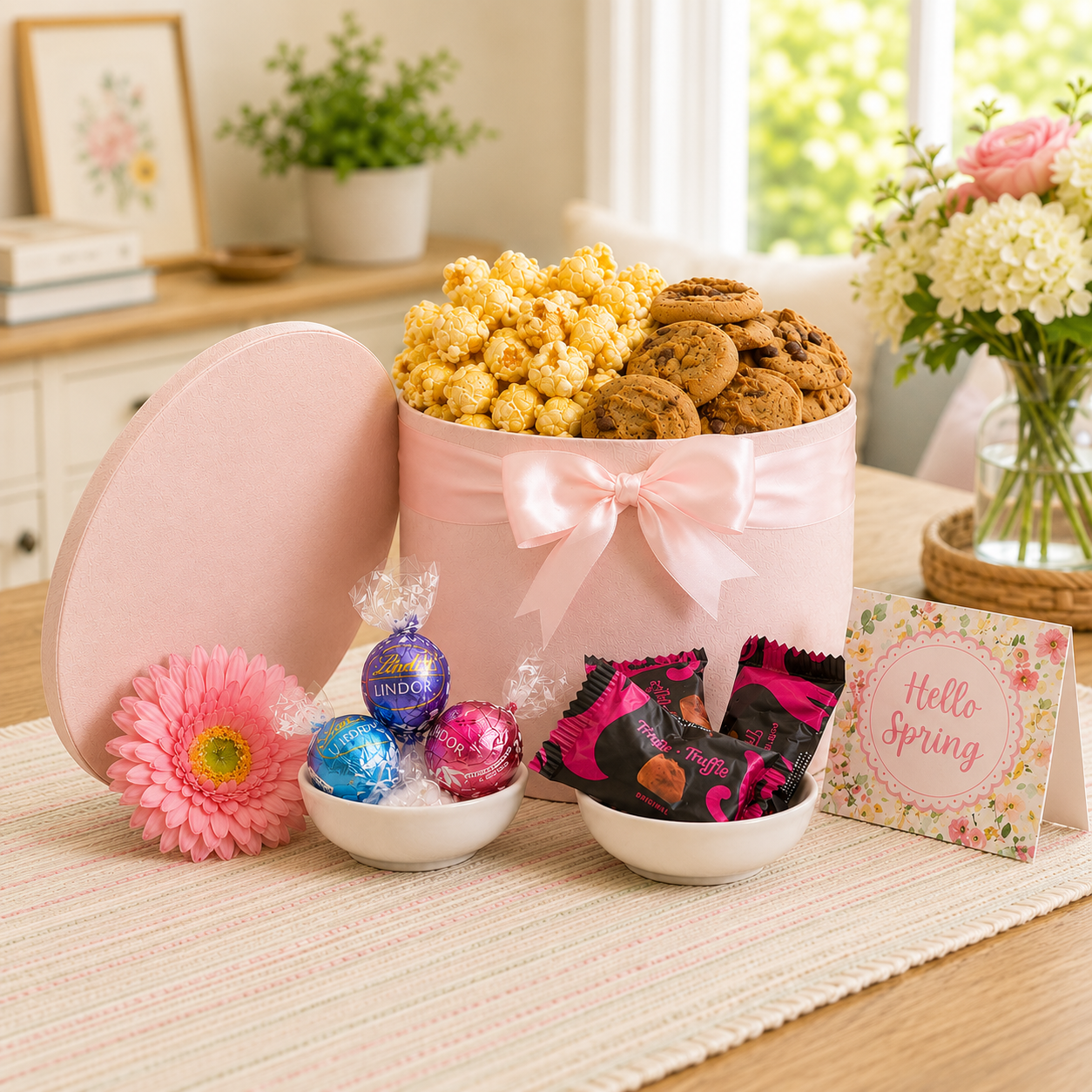 Box of Cookies and Chocolates Gift Basket