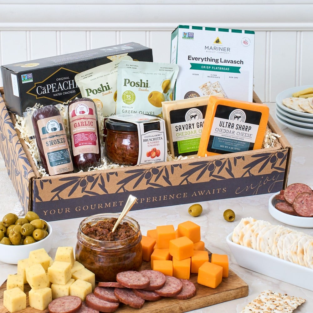 The Savory Spread: Deluxe Meat & Cheese Gift