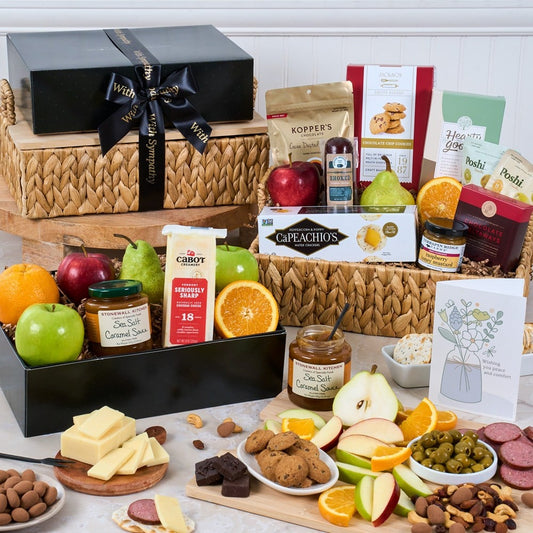 A Gift of Comfort: Fruit & Gourmet Sympathy Basket