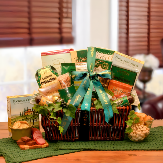 With Our Sincerest Sympathy Gift Basket