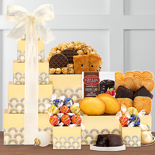 Sweet Sophistication: Lindt Chocolate & Sweets Gift Tower