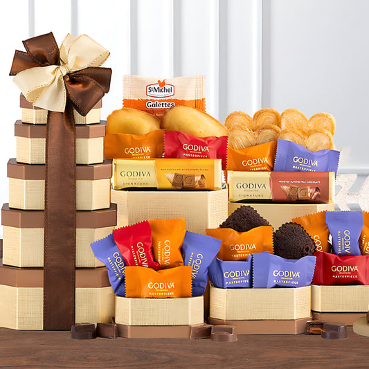 Godiva Treasures: Premium Chocolate Gift Tower