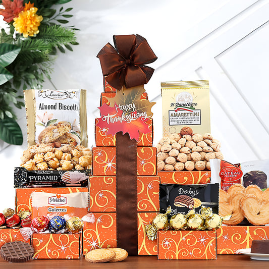 Thanksgiving Treats Gourmet Gift Tower