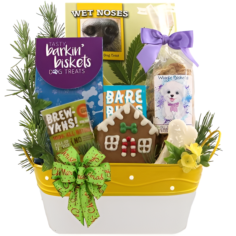 Holiday Barker Bucket Dog Gift