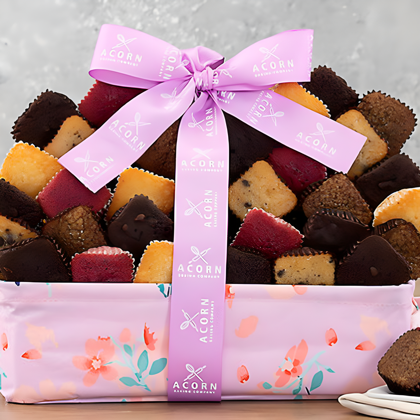 Floral Treats: Brownie & Cake Gift Box