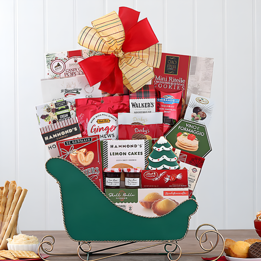 Sleigh of Sweets: Holiday Gift Basket