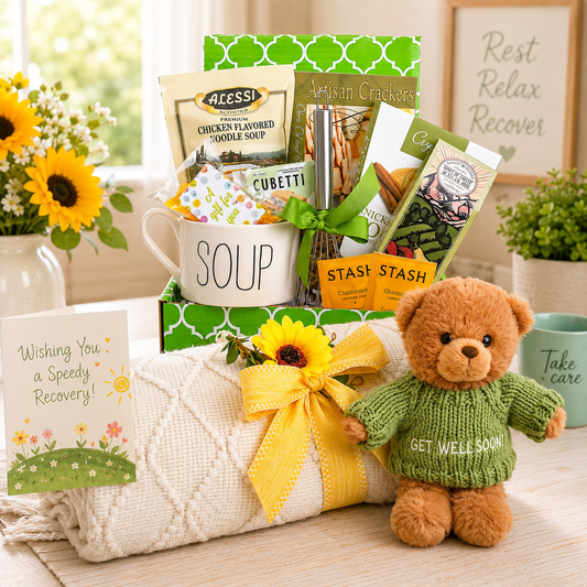 Feel Better Soon: Soup & Comfort Gift Box